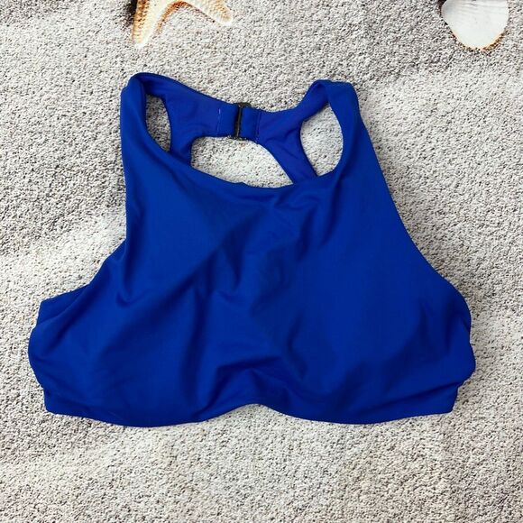 Athleta Maldives Bikini Top Royal Blue Size 34B/C Women's Swimwear - Picture 2 of 7